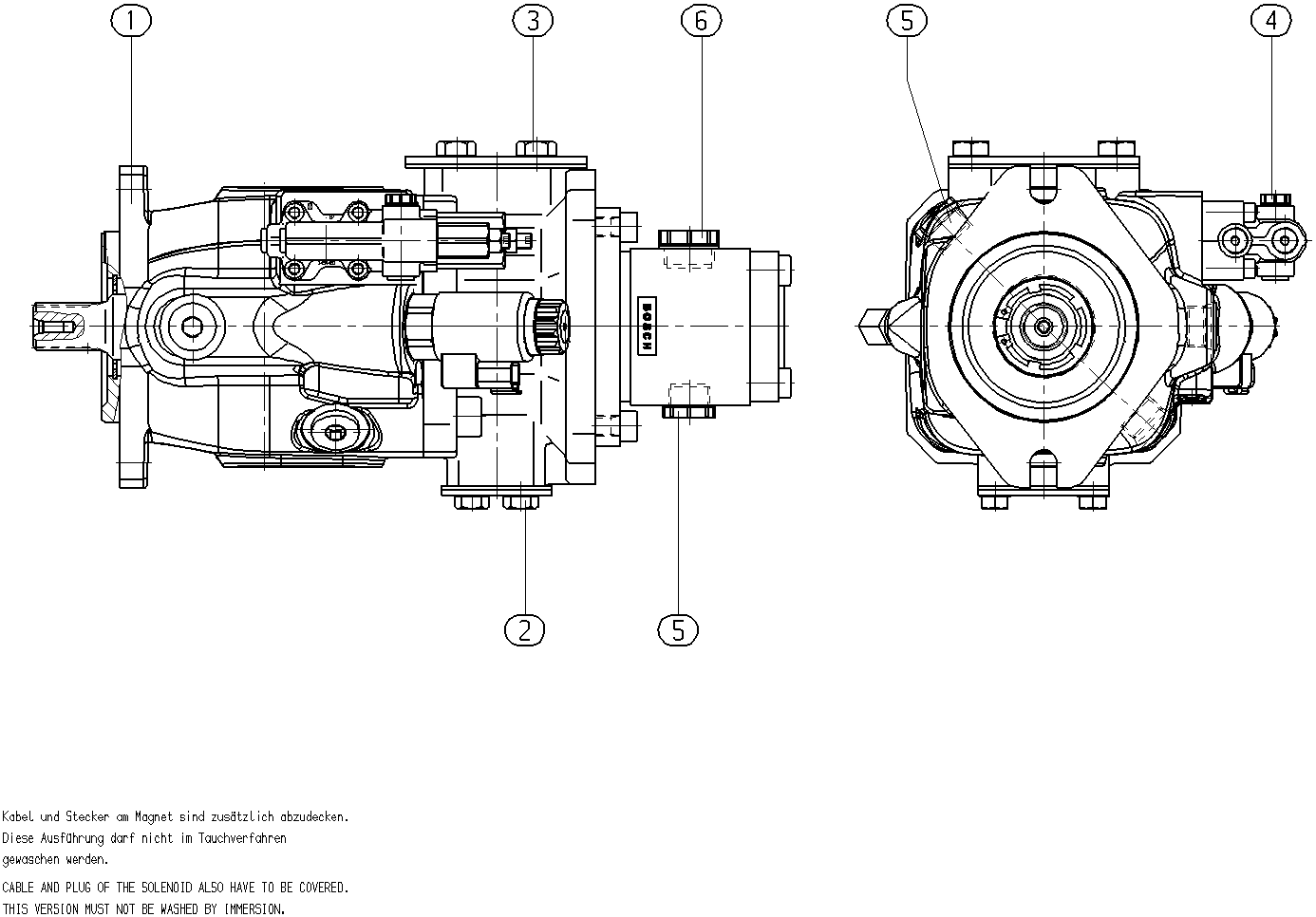 AL A10V O63EK1DS/53L-VSD12H00P -S2027 — Zeichnung
