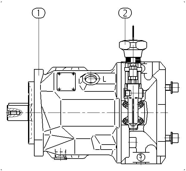 A AA10VSO 71 DFR /31R-PKC92K03 -SO155 — Zeichnung