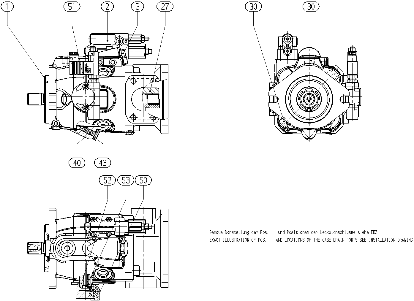 A A10V O 63 DRS/53R-VRD12K68 -SO 23 — Zeichnung