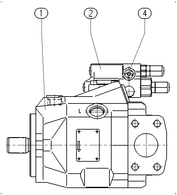 AA10VO45DFR/52R-VSC12N00-S1097 — Zeichnung