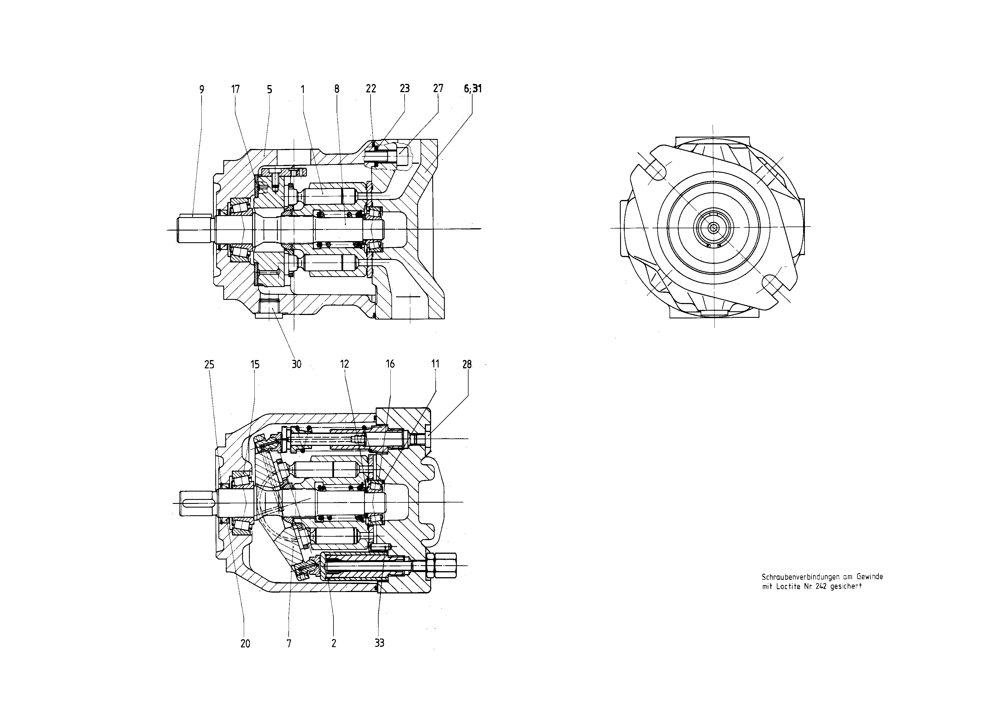 G AA10VSO 28 OV /31R-PKC62N00 -SO136 — Zeichnung