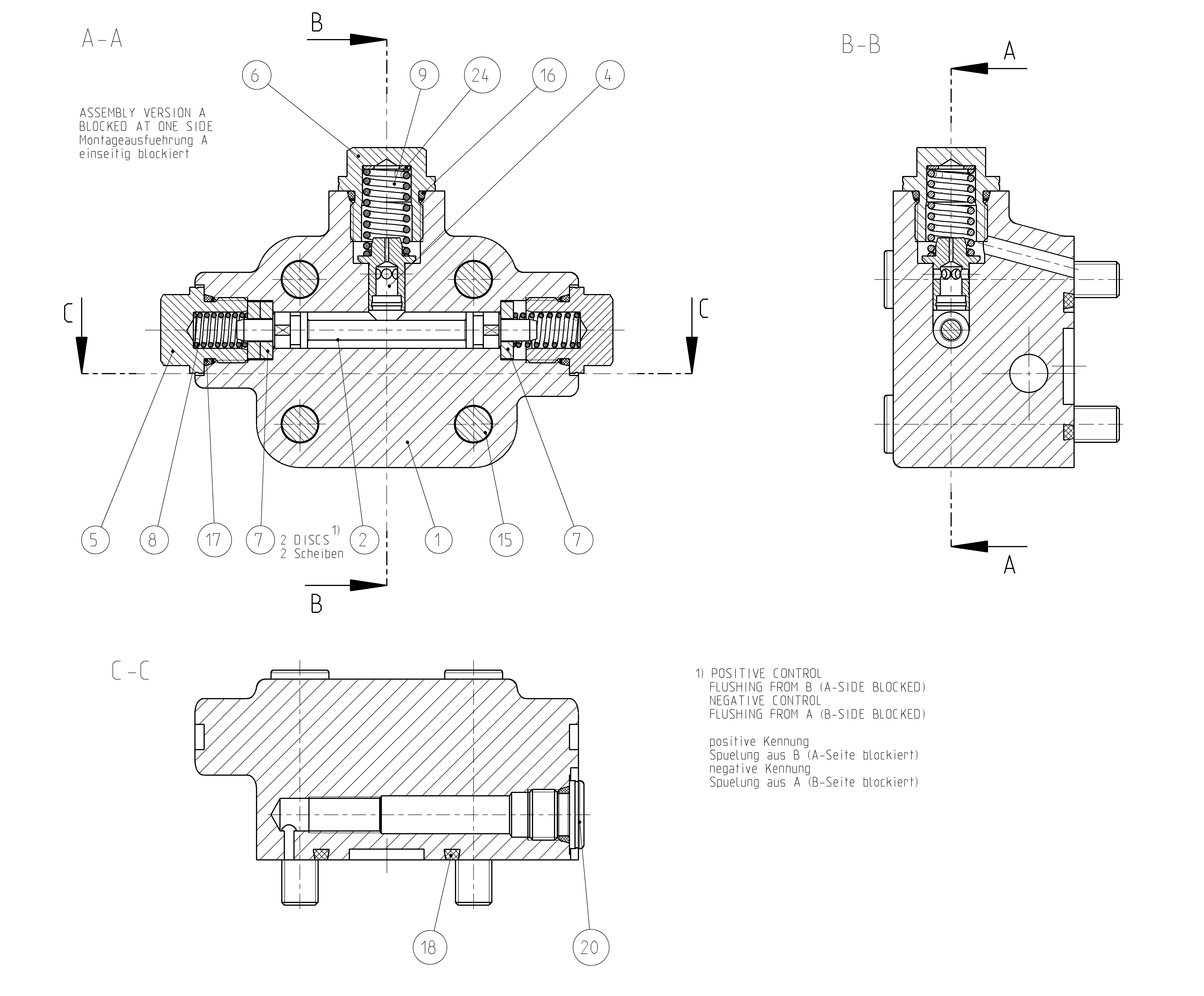 FLUSH/BOOST PRESSURE VALVE — Zeichnung