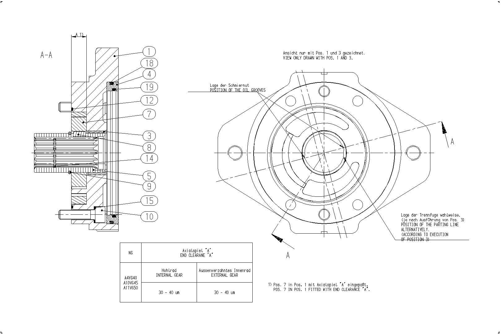 INTERNAL GEAR PUMP — Zeichnung