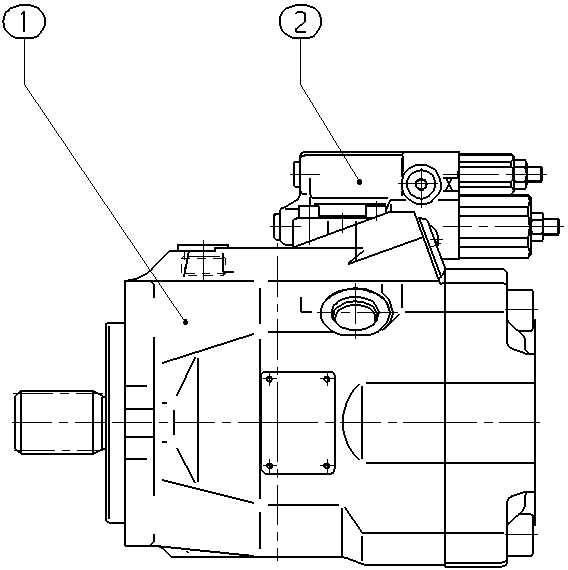 A A10V O 60 DFR1/52L-VQC11N00 -S1865 — Zeichnung