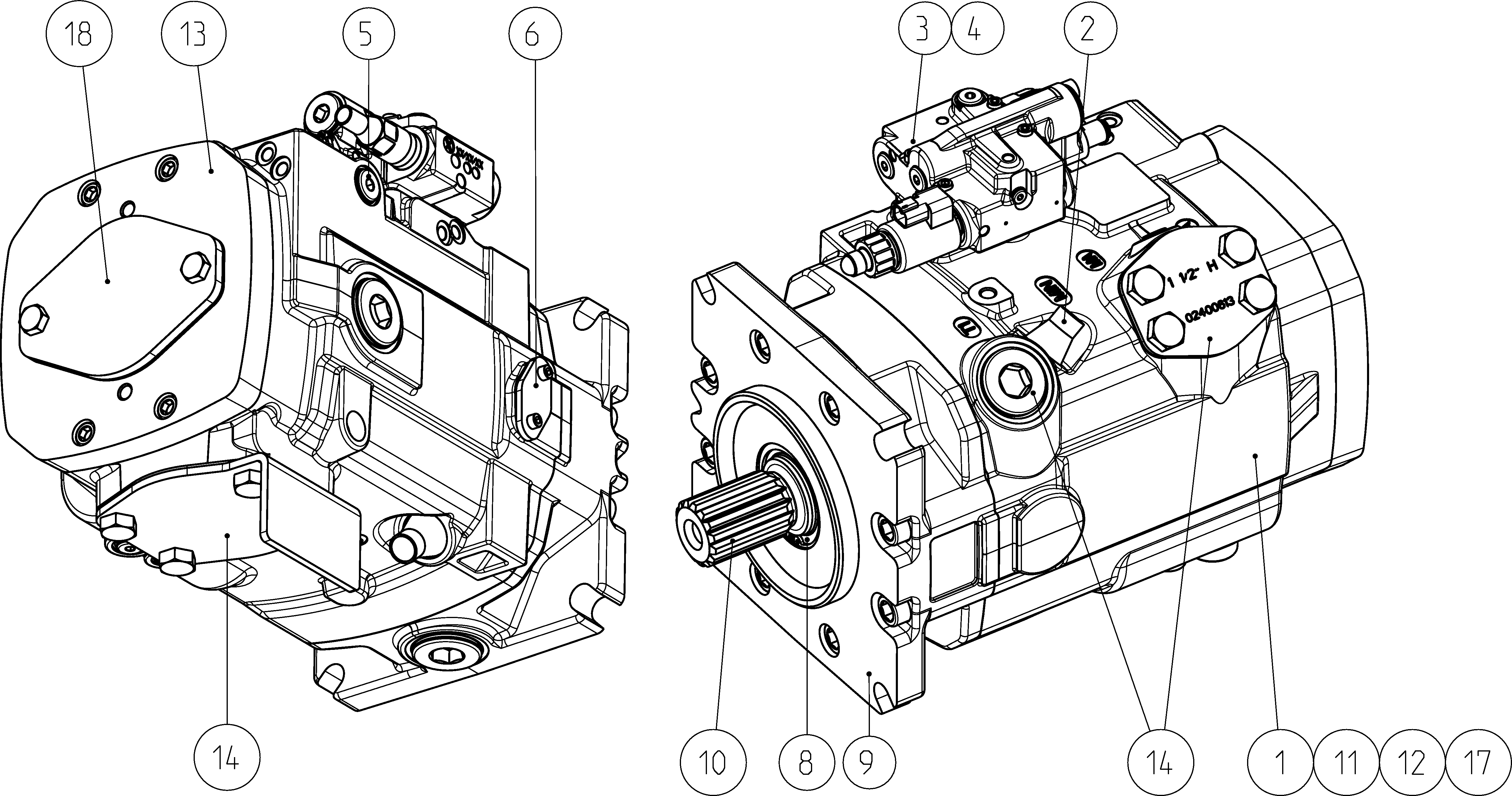 LA11VLO210DGT8AP0/40MRVE4T21SB3S40-S — Zeichnung