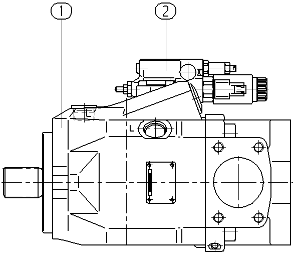 A A10V O 85ED 72/52R-VSC12K68H — Zeichnung
