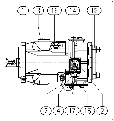 A A10V O140 DFEH/31R-PSD62K17 -SO487 — Zeichnung
