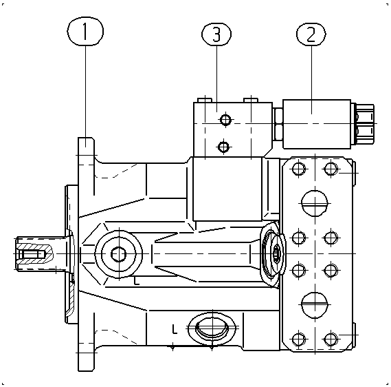 AA10VM45EZ2/52W1-VRC10N000D — Zeichnung