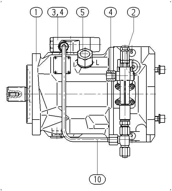 A A10V O 28 FHD /31R-PSC12K01 E — Zeichnung