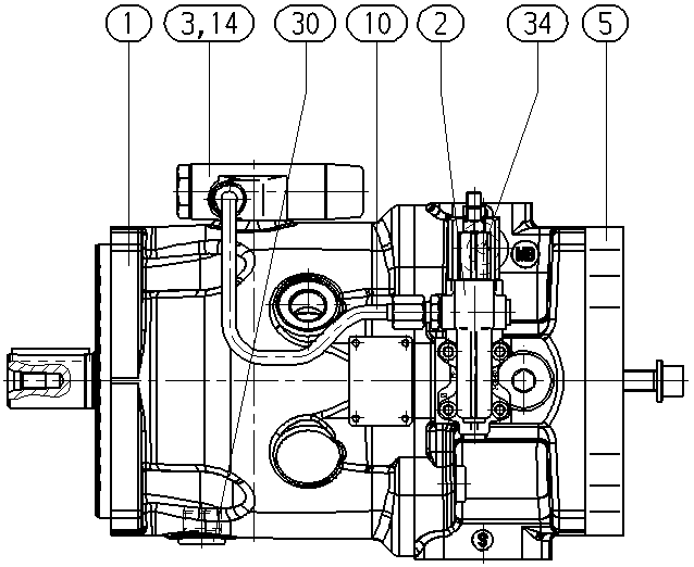 A A10VSO100LA7D /32R-VSB32U57 — Zeichnung