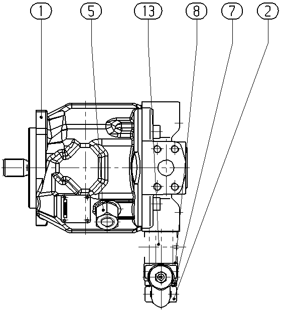 A A10V O 28 DR /31R-VSC12N00P -S2302 — Zeichnung