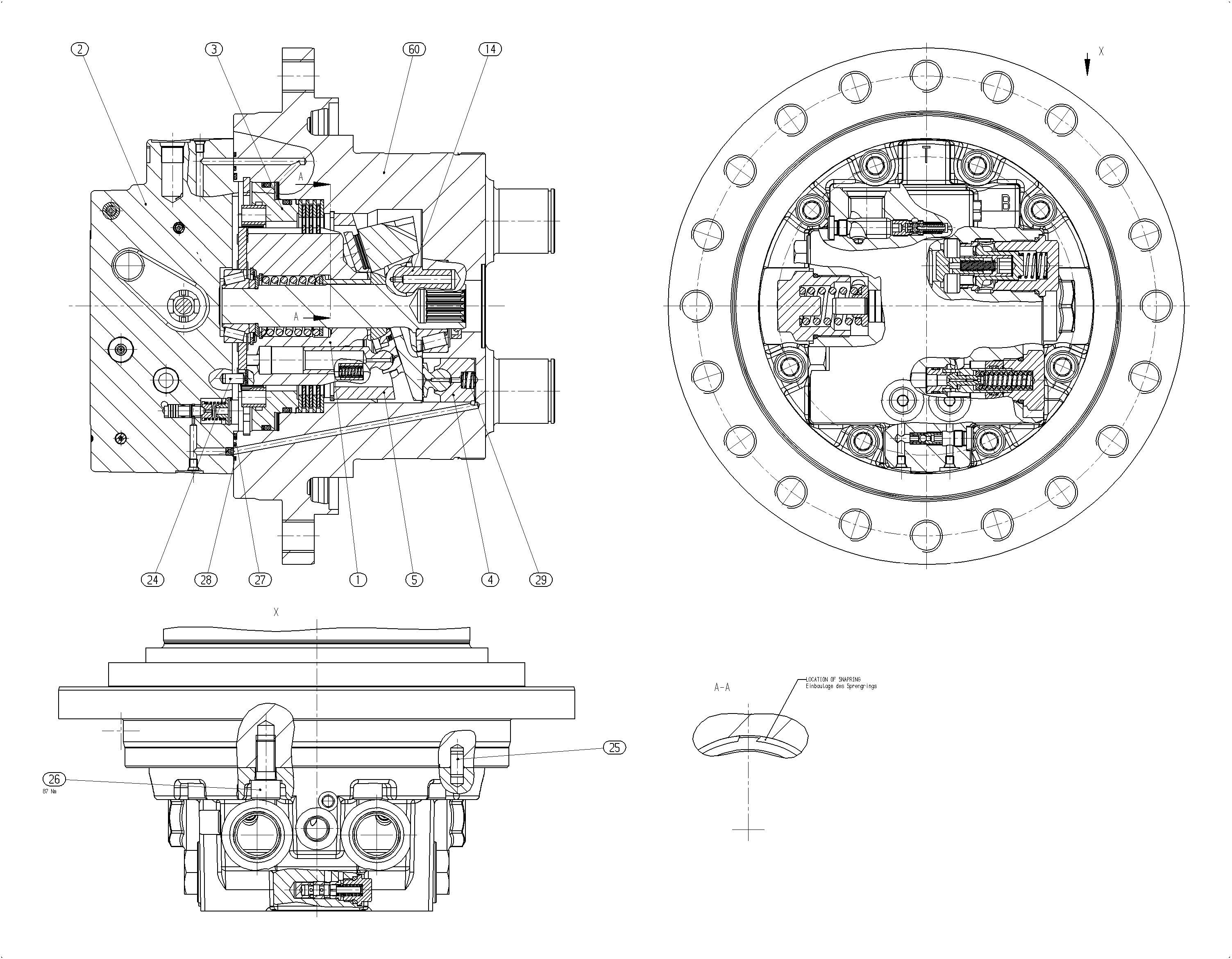 A10VT45HZ/10W225-NN31B010 — Zeichnung