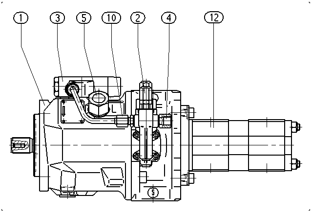 A A10V O 45 DFLR/31R-PSC12G83 — Zeichnung