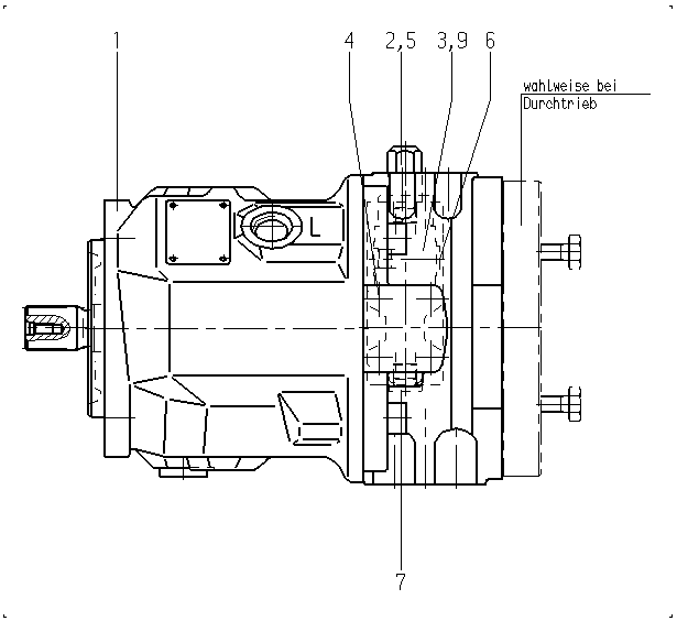 AA10VO45DFR1/31L-PSC12K02-SO433 — Zeichnung