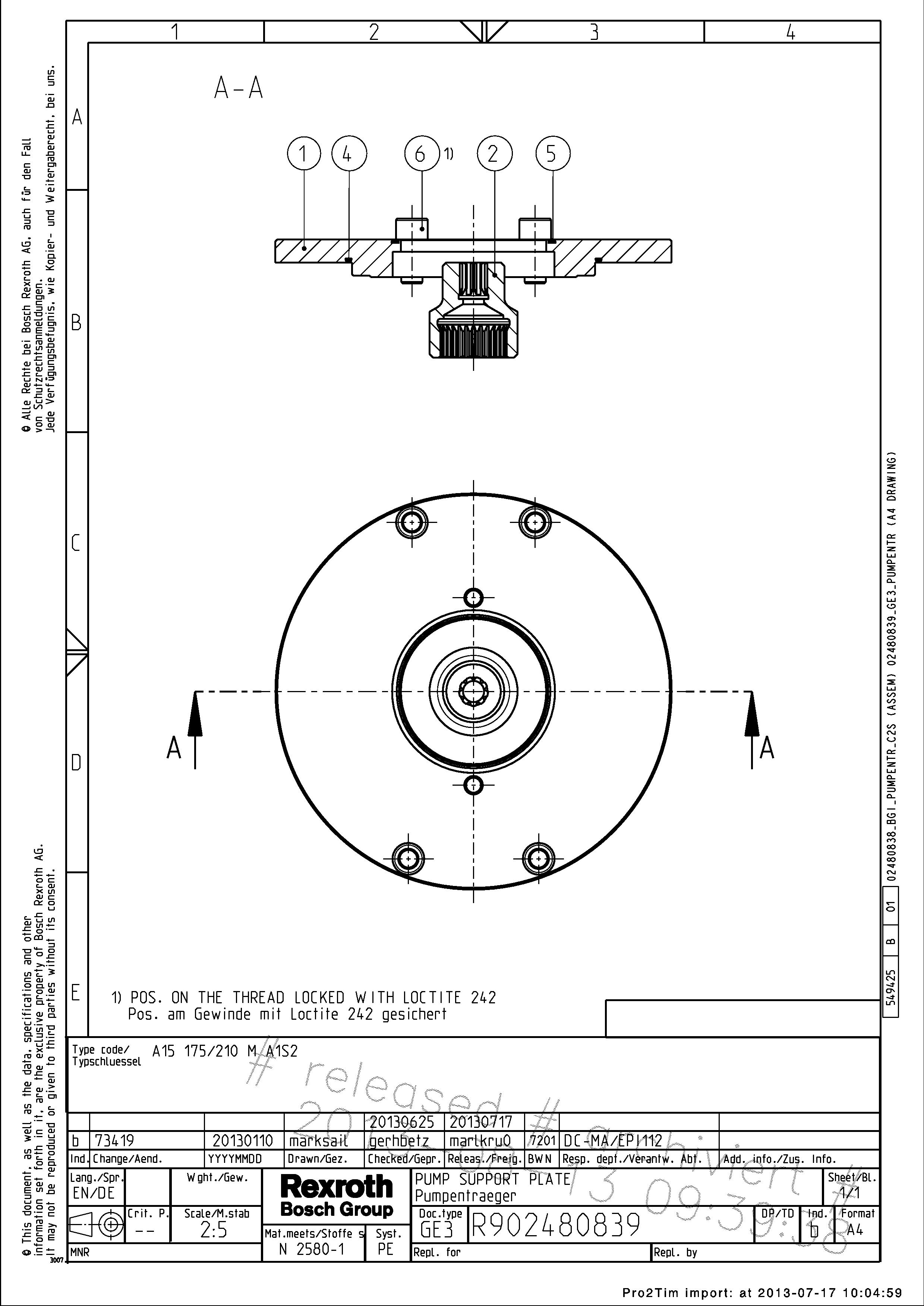 BELL HOUSING — Zeichnung