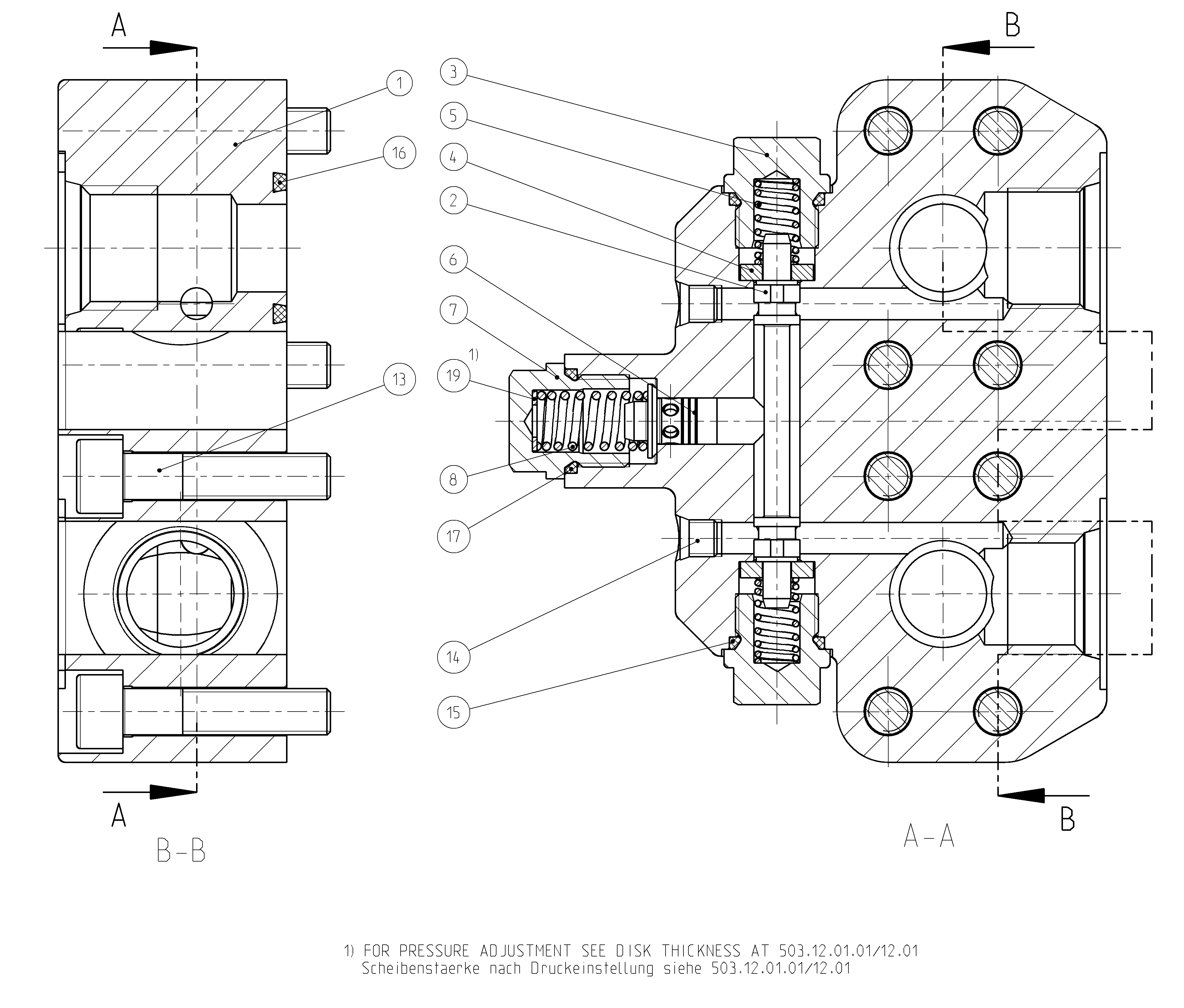 FLUSH/BOOST PRESSURE VALVE — Zeichnung
