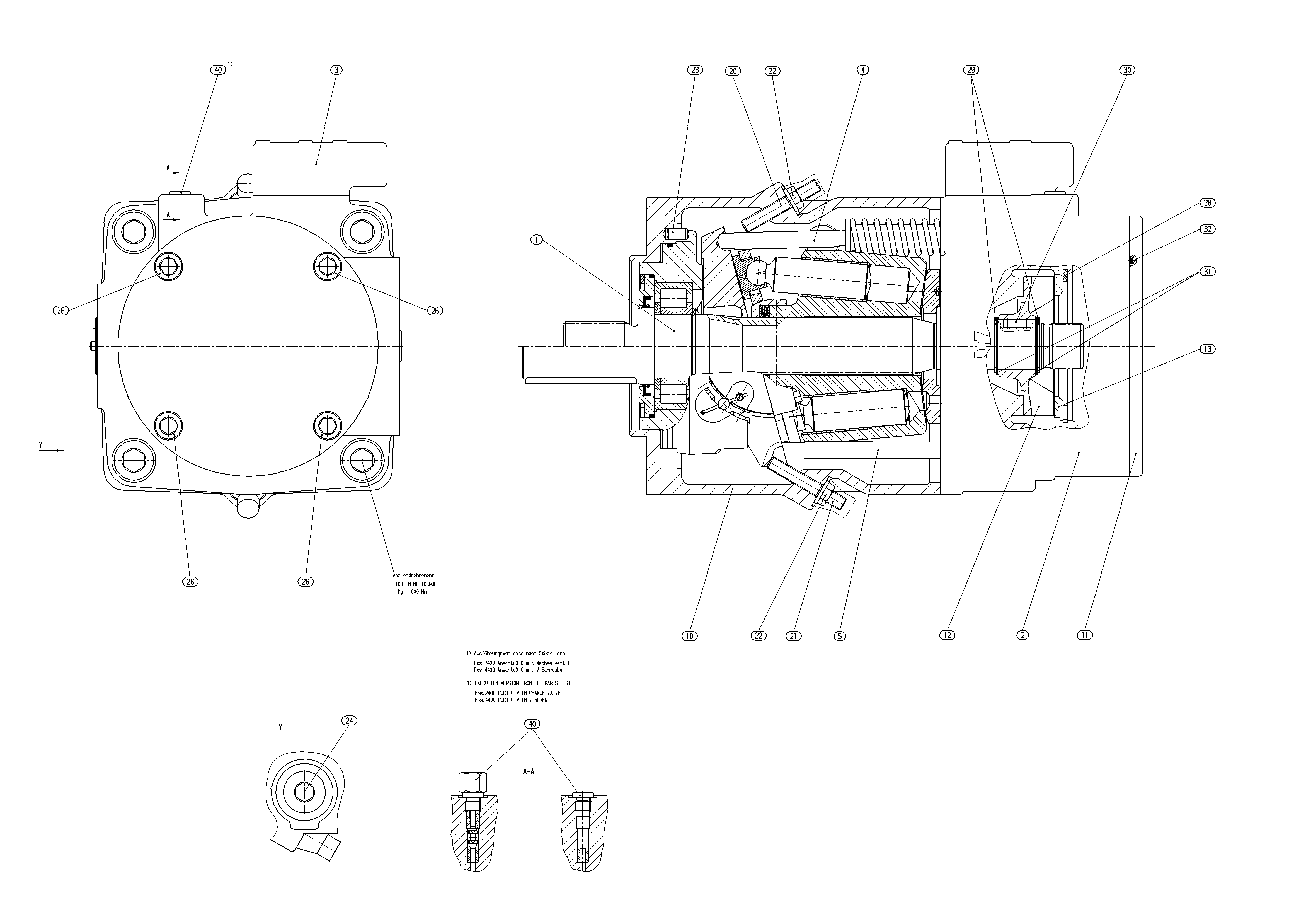 AA11VLO250LRD/10L-NZDXXN00-S — Zeichnung