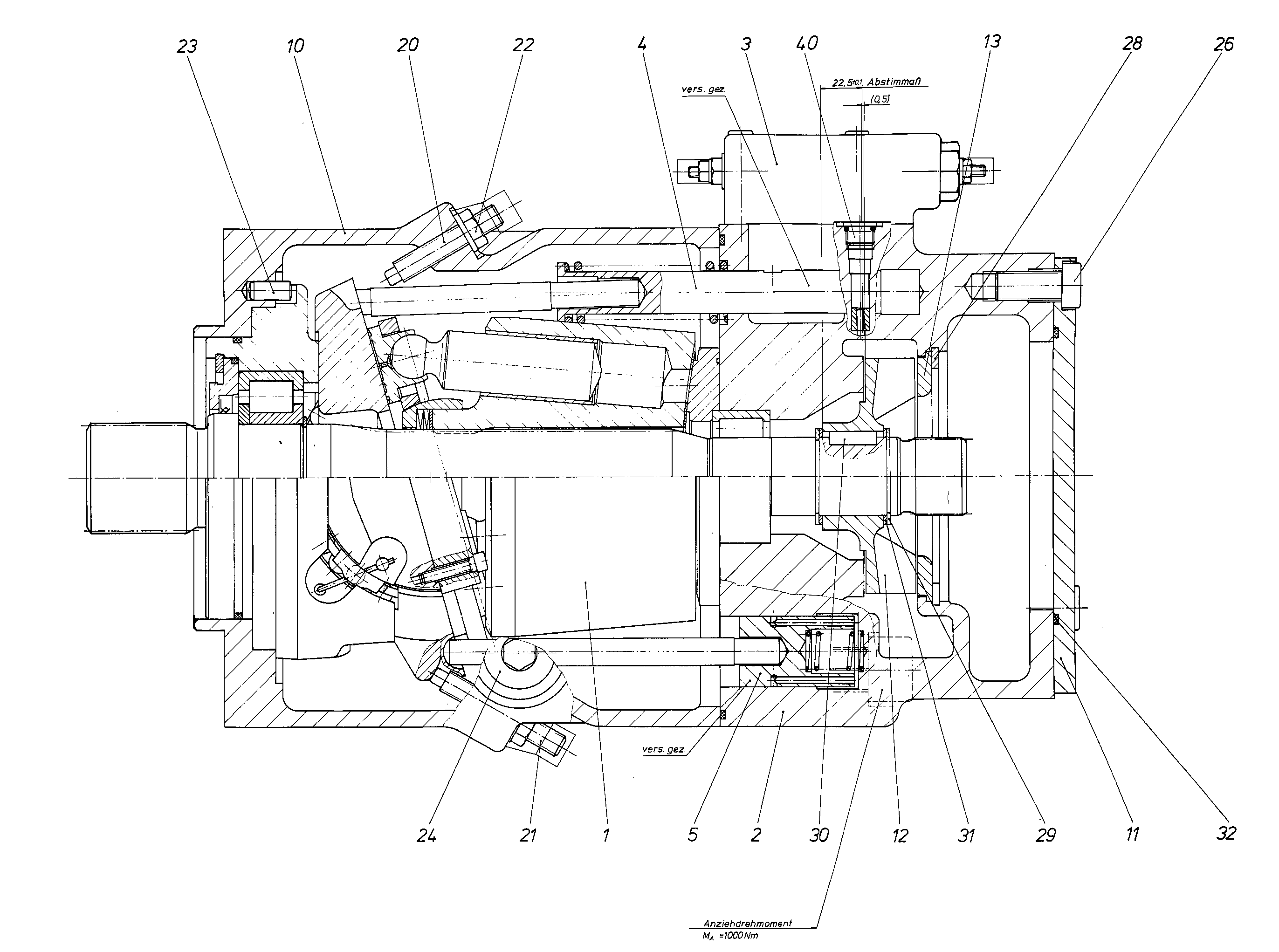 AA11VLO250DRS/10R-NSDXXN00-S — Zeichnung