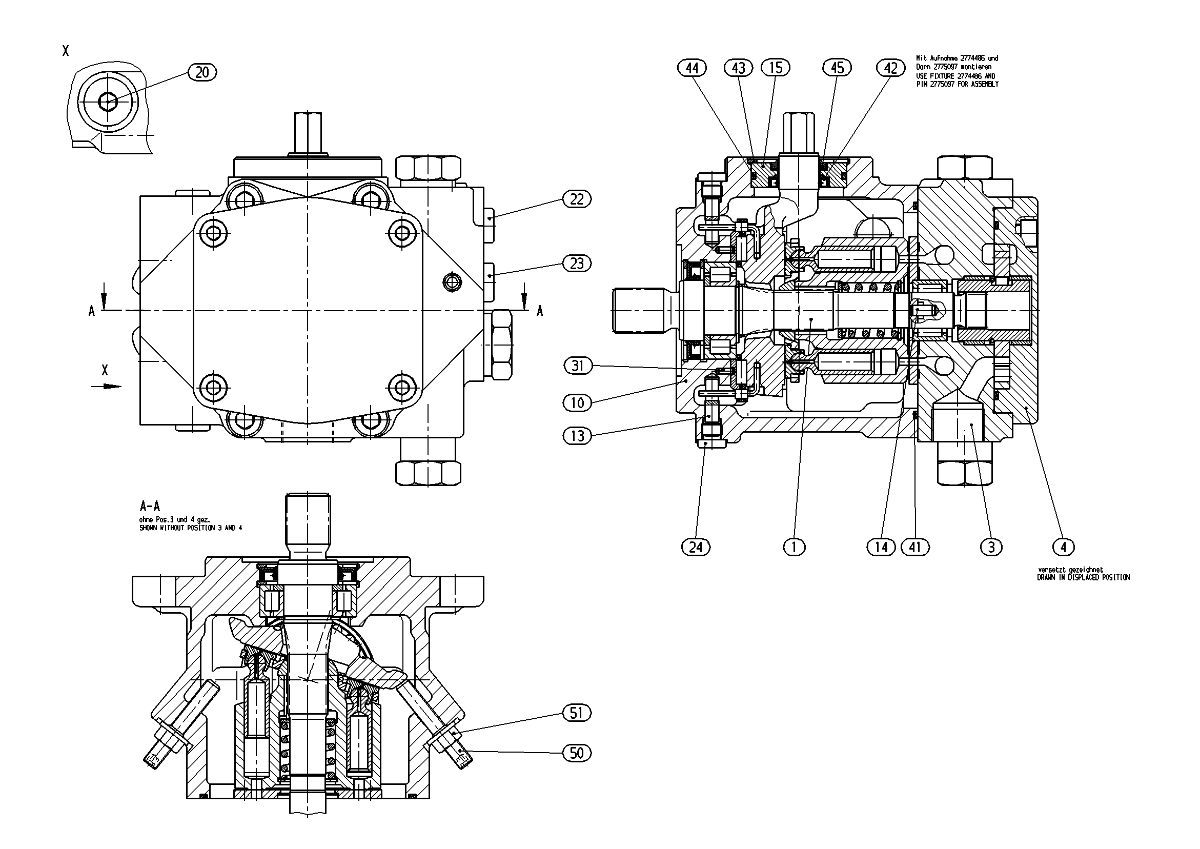 A10VG14MD1/10R-NSC16F003S — Zeichnung
