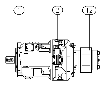 A A10VSO 28 DR /31R-PPA12O50 — Zeichnung