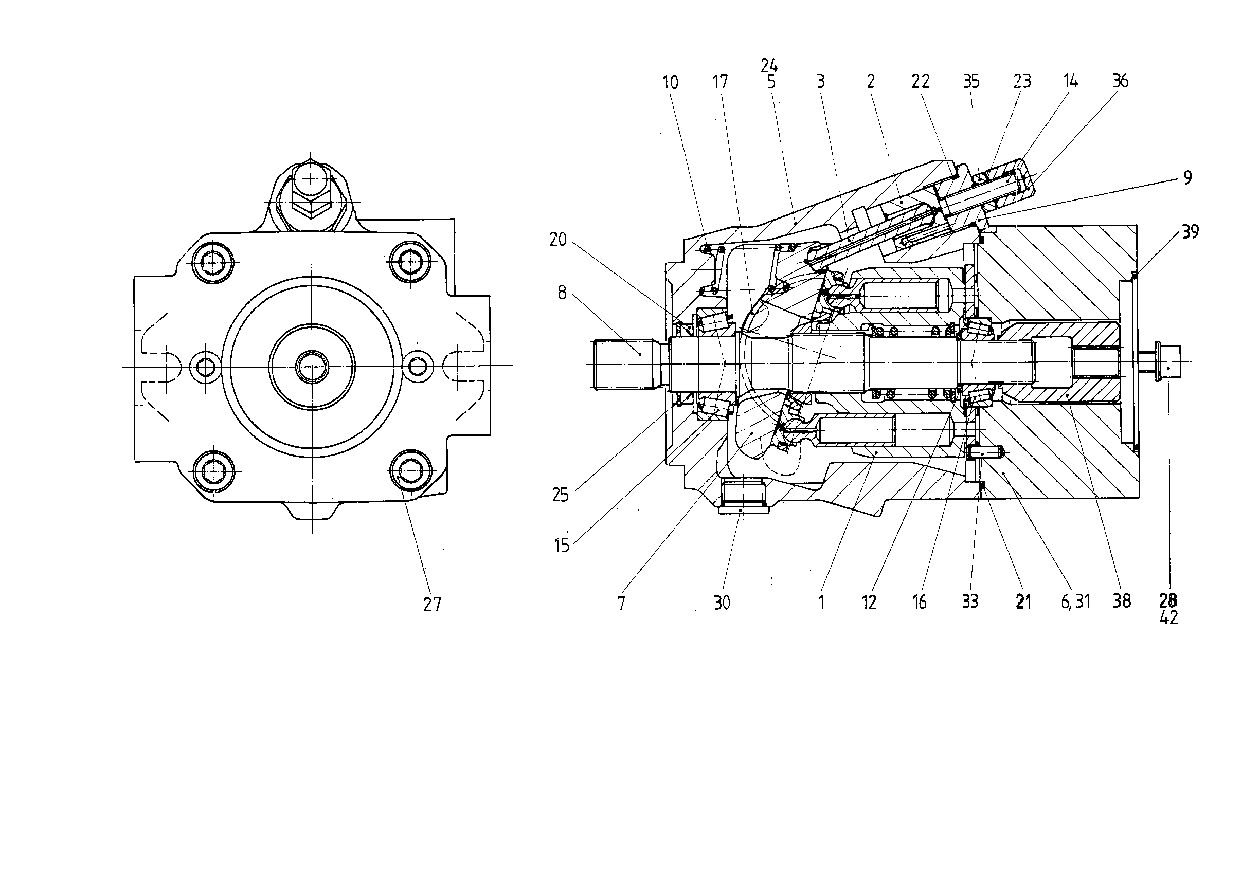 G AA10V O 45 OV /50R-PSC62K01 — Zeichnung