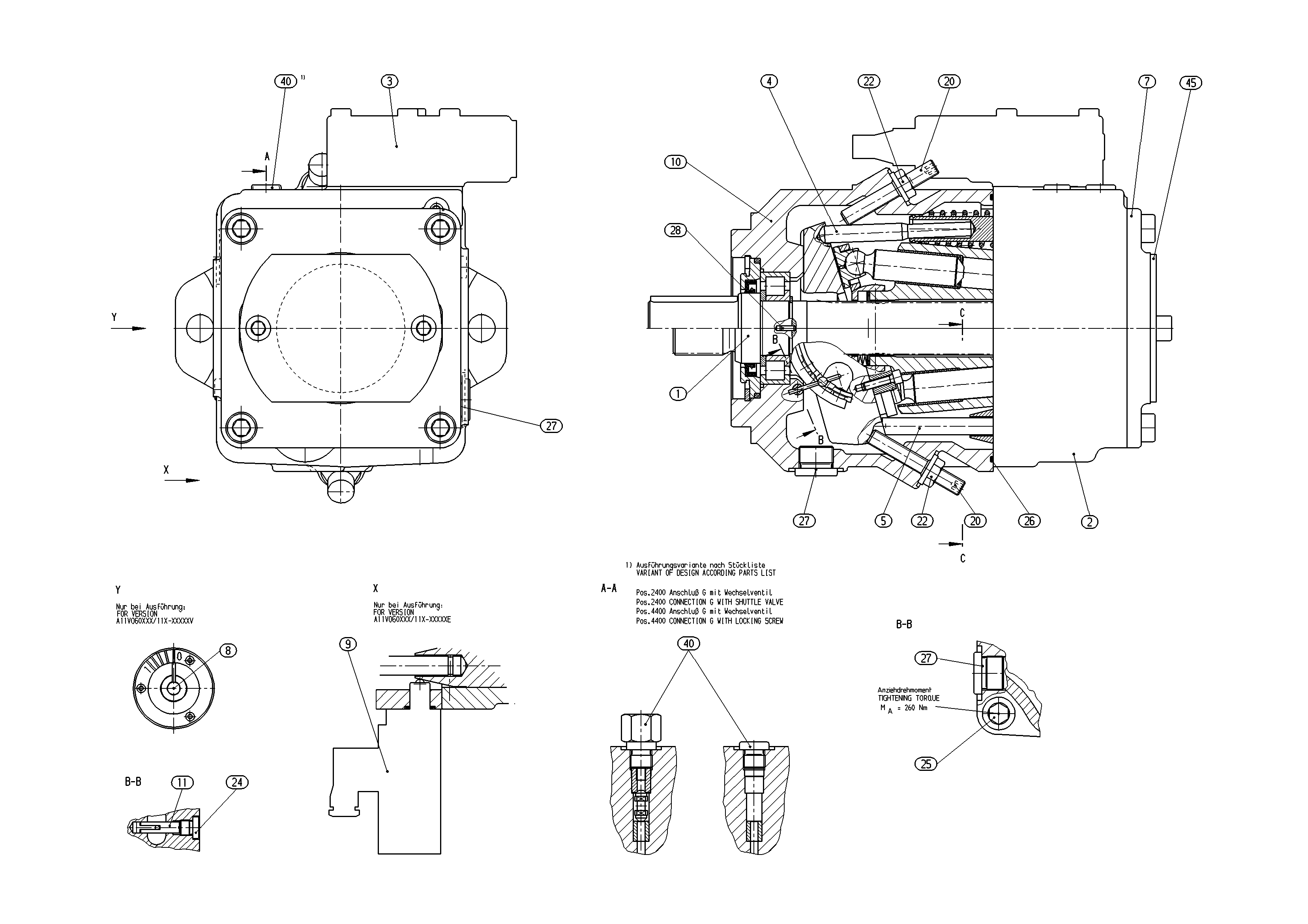 AXIAL-PISTON PUMP — Zeichnung