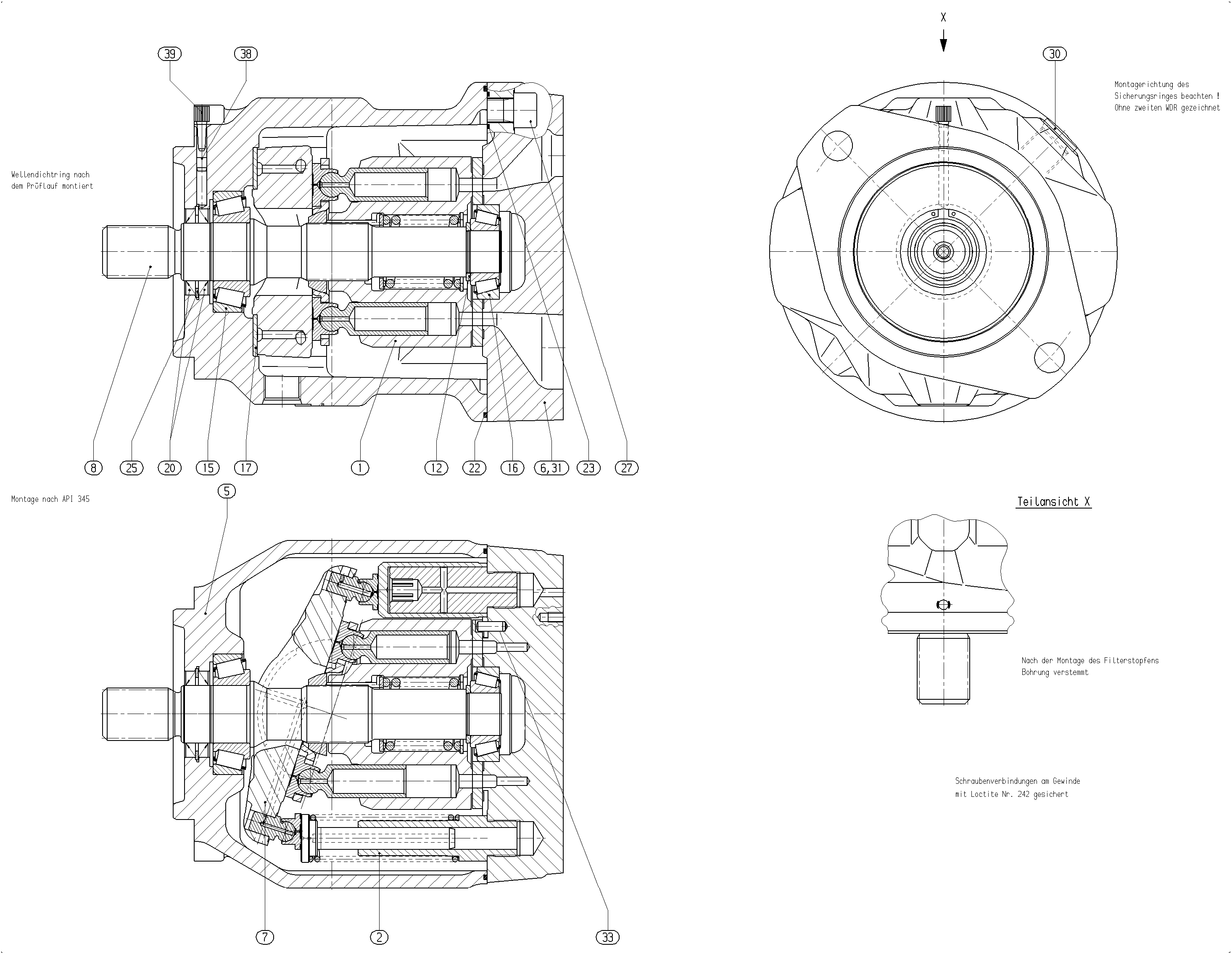 G A10V O 71 OV /31L-VSC91N00 -SO953 — Zeichnung