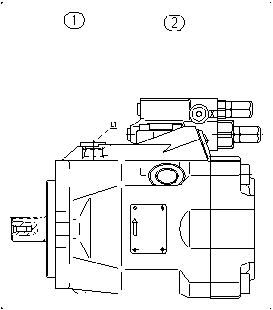 A A10V O 60 DFR /52L-PWC61N00 — Zeichnung