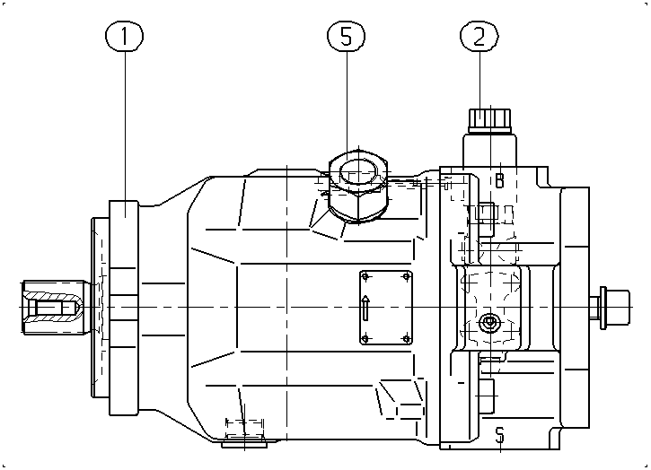 A A10V O 45ED 73/31L-VRC12K04P — Zeichnung
