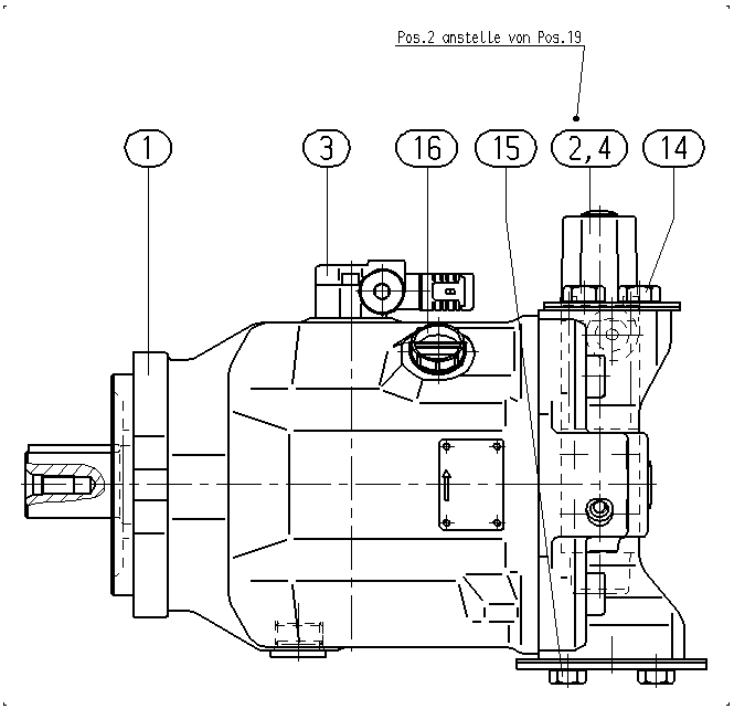 A AA10VSO100 DFEO/31L-PKC62N00 — Zeichnung