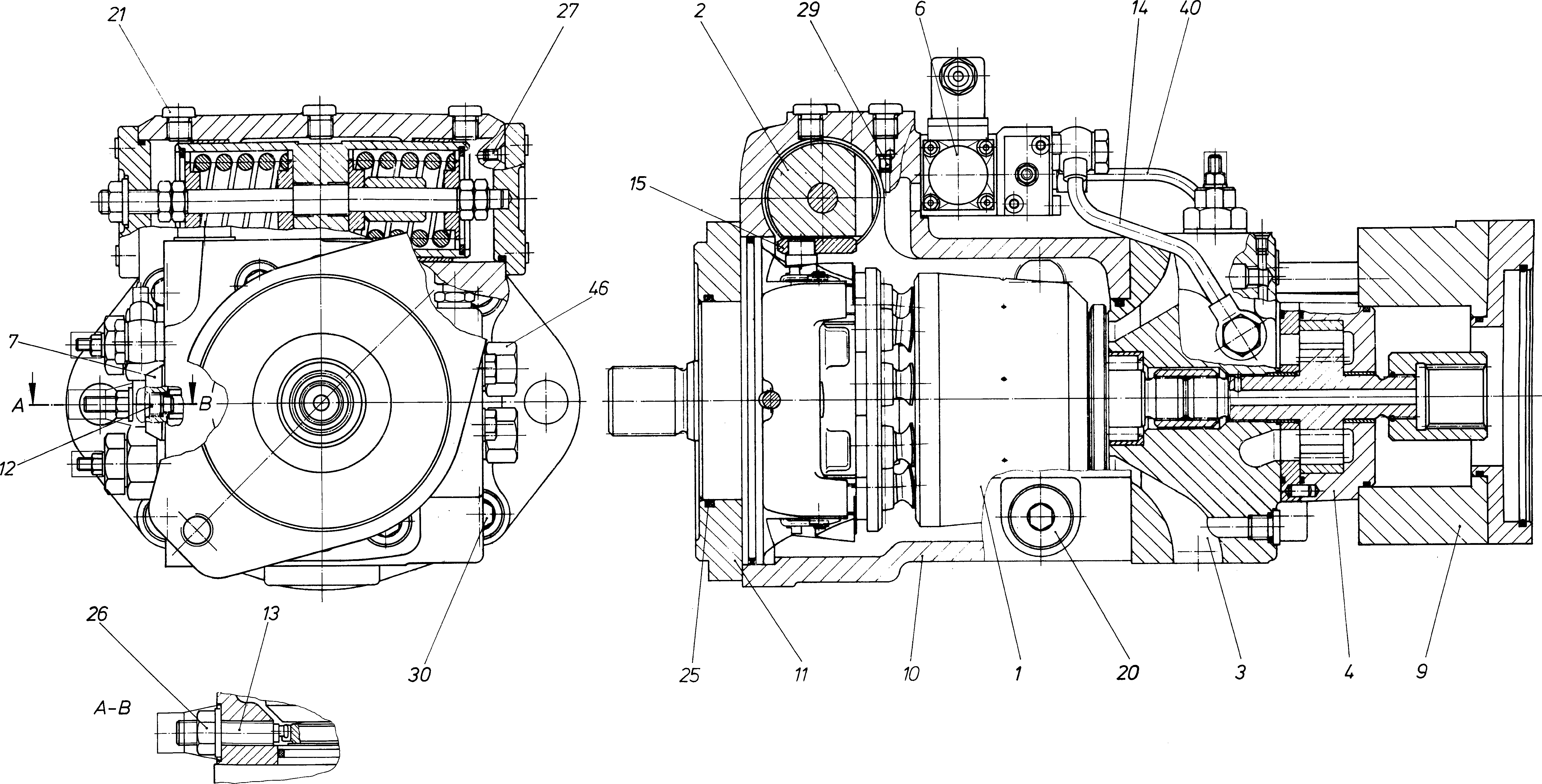 A4V90DA1.0R0M1E1A — Zeichnung