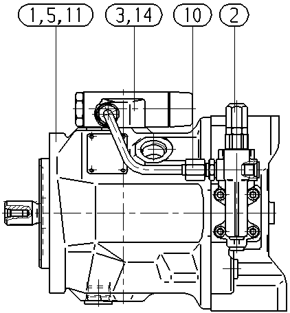 A A10V O 45 DFLR/31R-PUC62N00 -S1868 — Zeichnung
