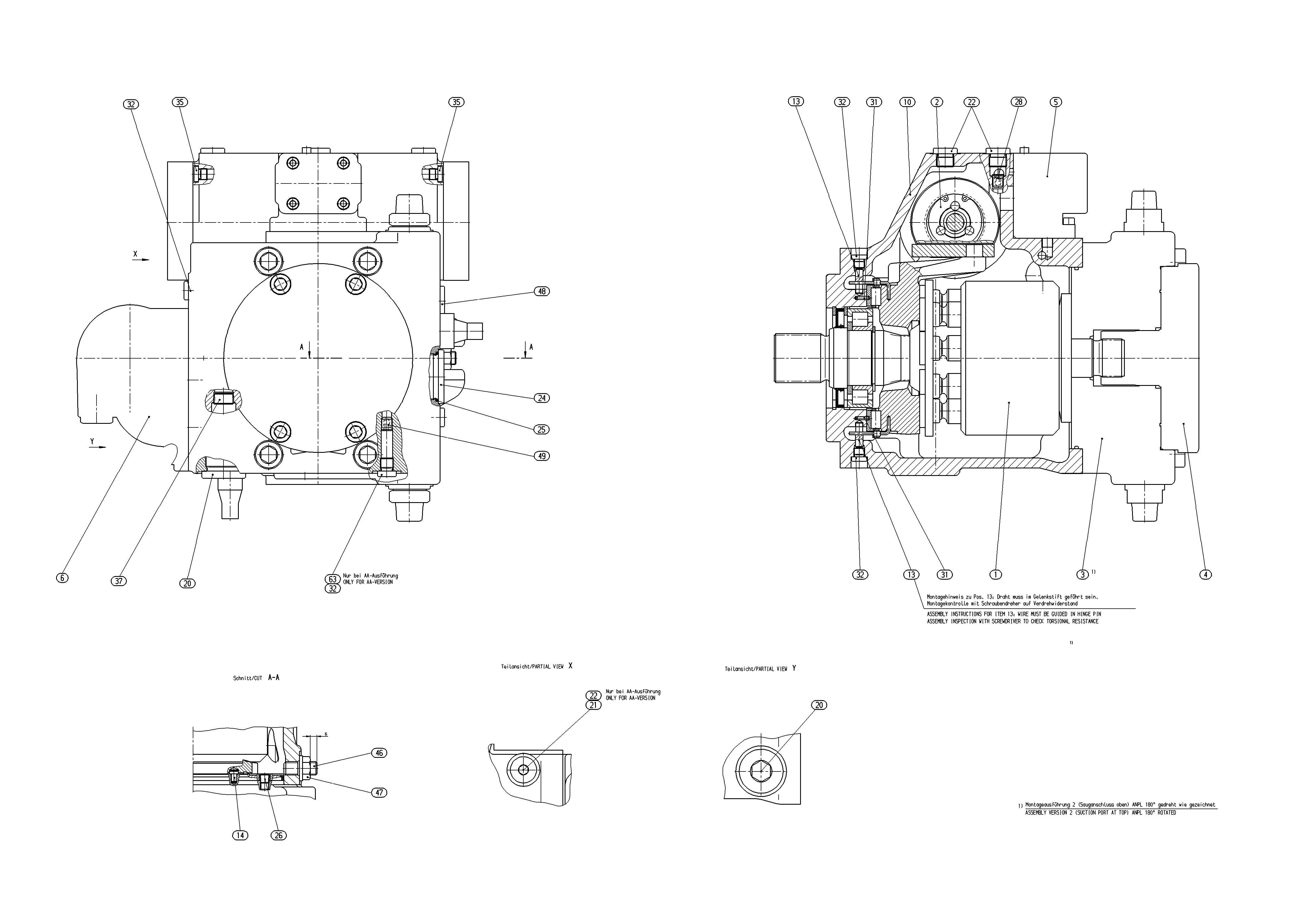 A4VG125EP4DMT1/32L-PSF03F901BP — Zeichnung