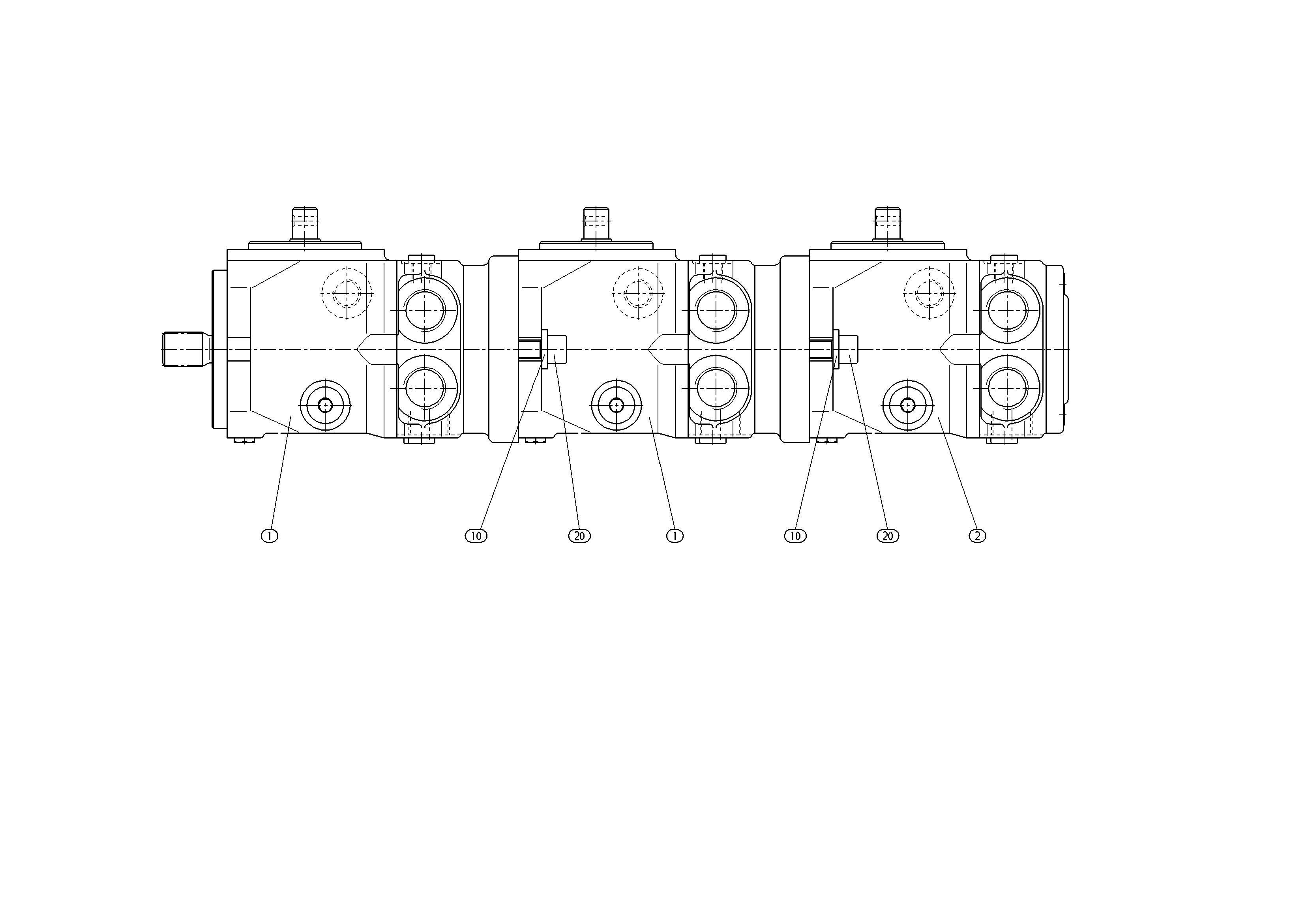 A11VG12MD+A11VG12MD — Zeichnung