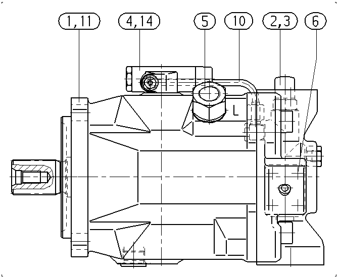 A A10V O140 DFLR/31L-PSD12N00 — Zeichnung