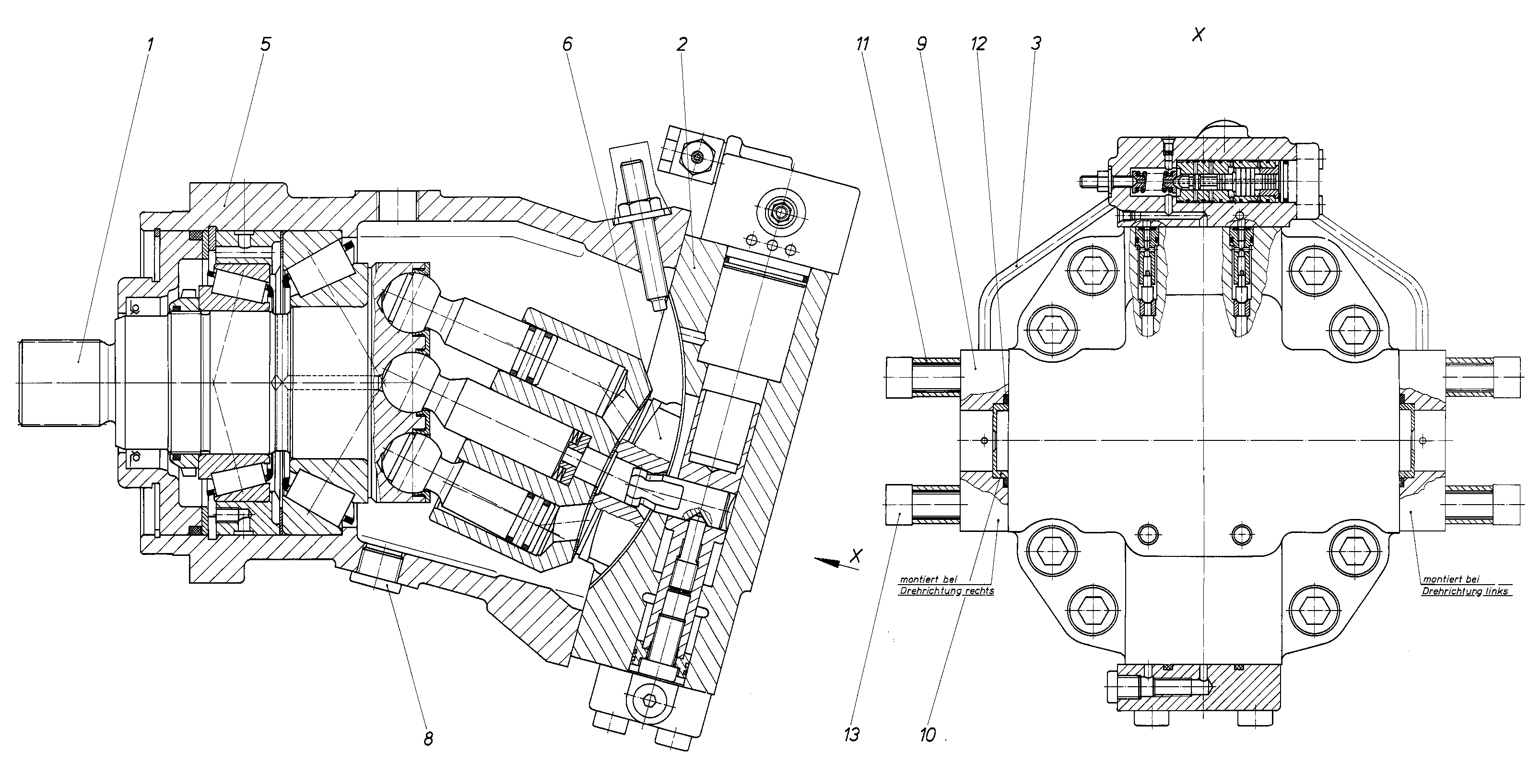 A6VM55FOE/62L-VPB020B — Zeichnung