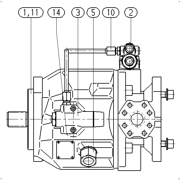 A A10V O 28 DFLR/31L-PSC12K01 -SO160 — Zeichnung