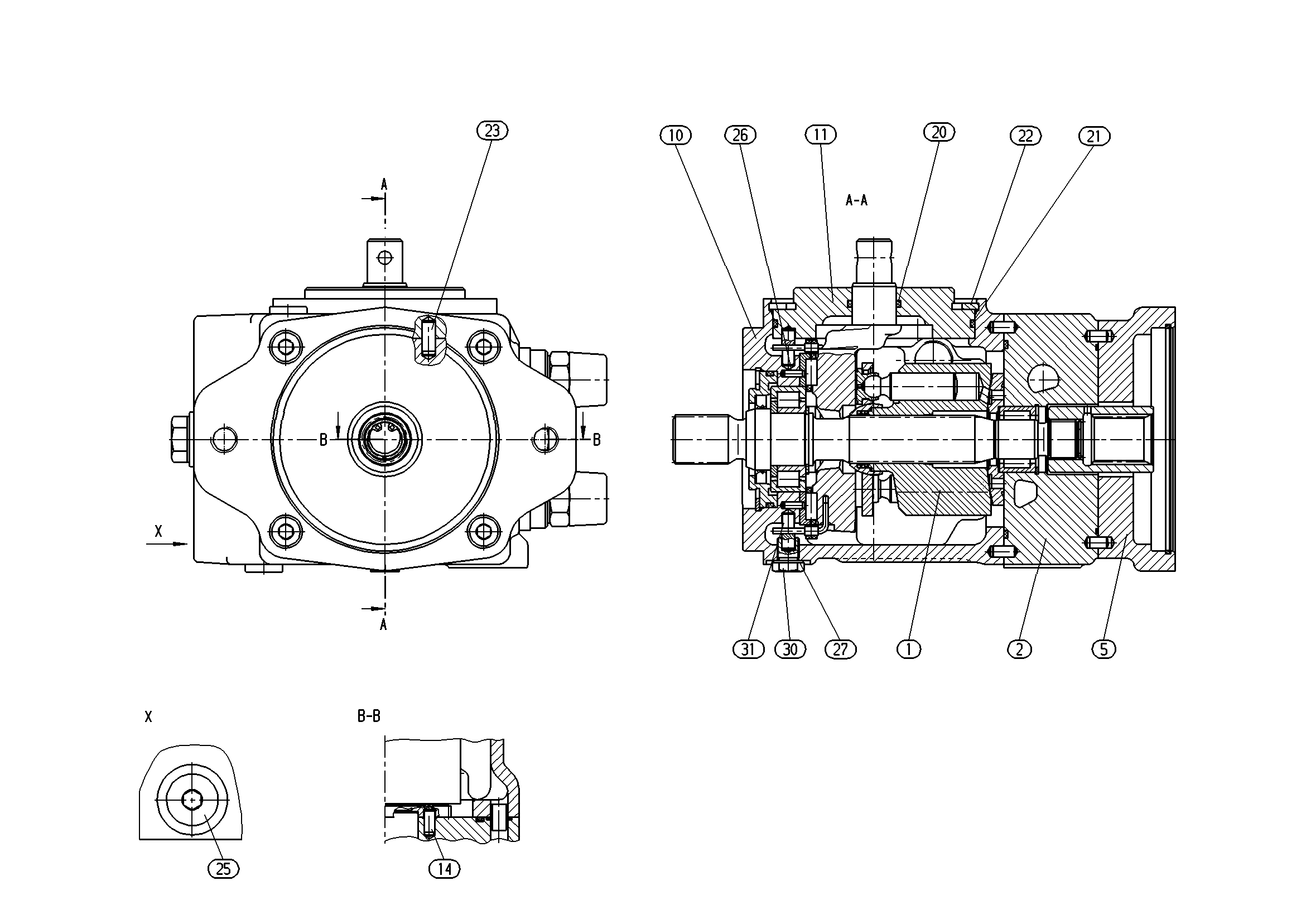 A11VG12MD1/10L-NSC16K021E-S — Zeichnung