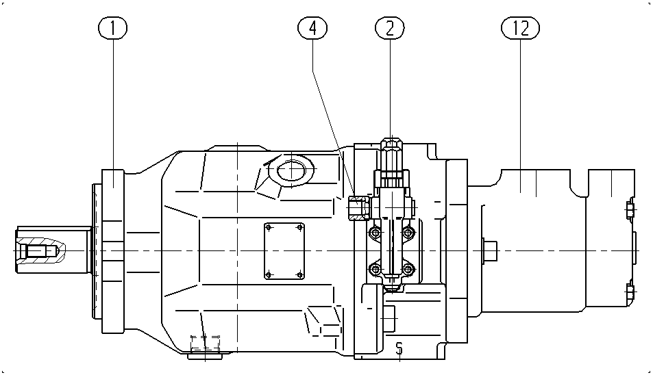 AA10VSO100DFR1/31R-PPA12H00 — Zeichnung