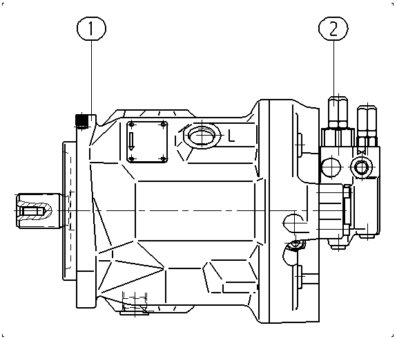 A A10V O 74 DFR1/31R-VSC91N00 -S1063 — Zeichnung