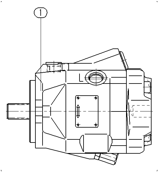 A A10V M 45 DG /52W1-VRC61N000 — Zeichnung