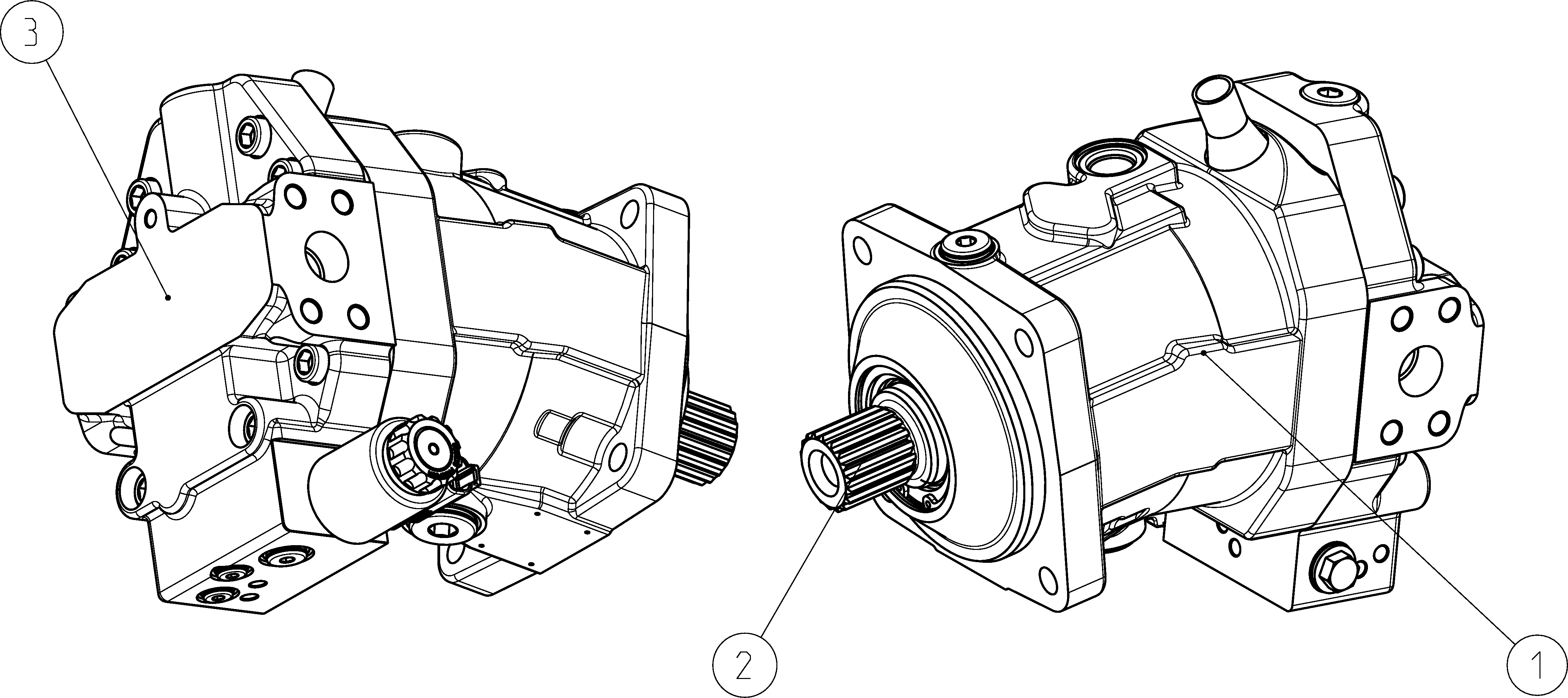 AXIAL-PISTON MOTOR — Zeichnung