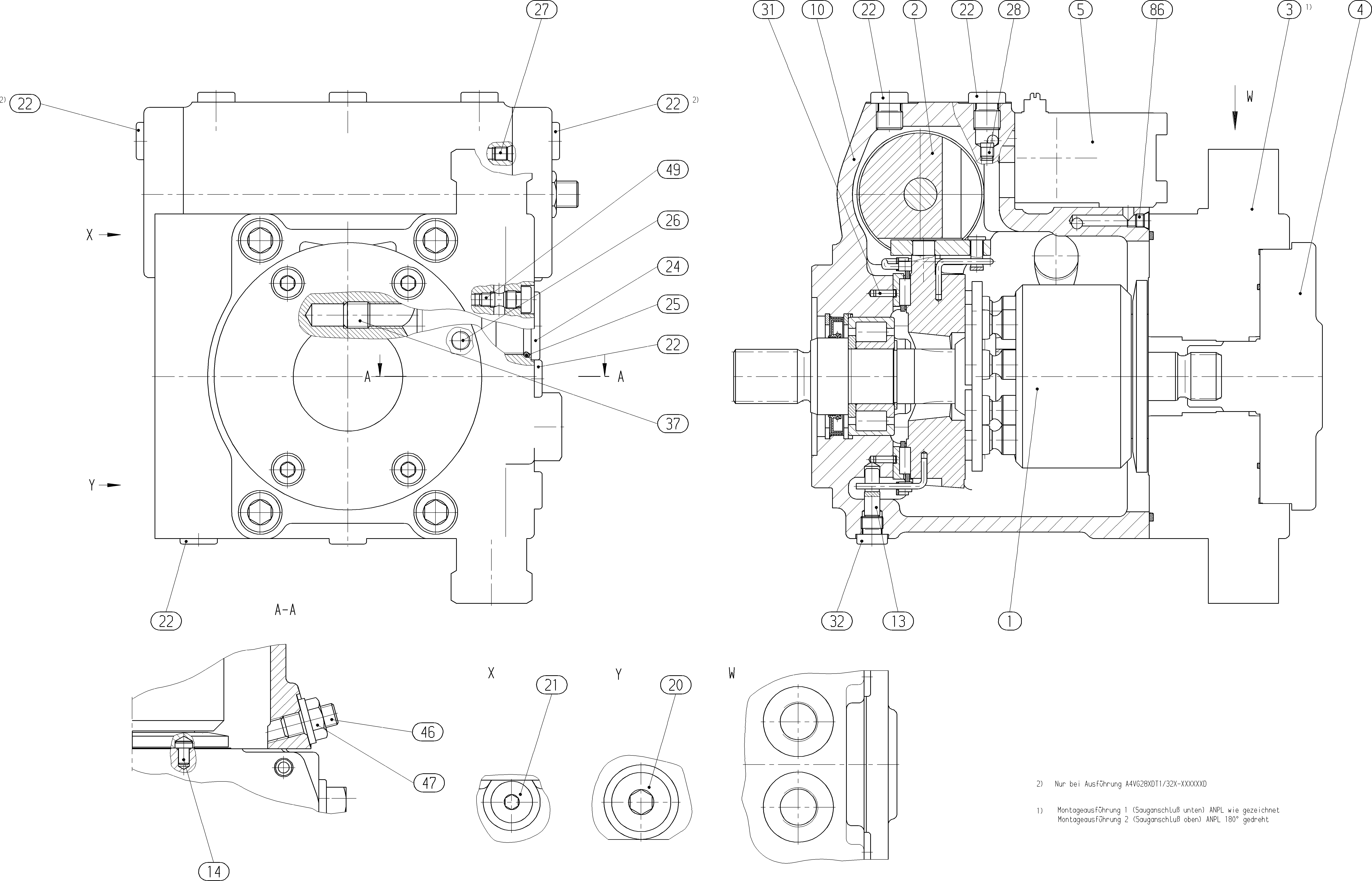 AXIAL-PISTON PUMP — Zeichnung