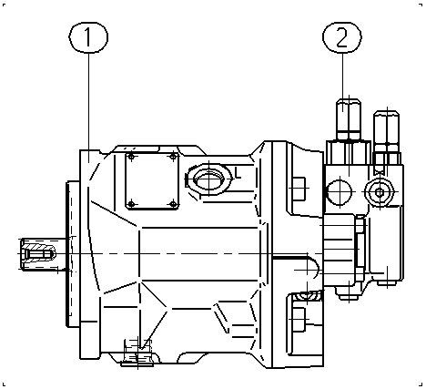 A AA10VSO 28 DFR /31L-VRC61N00 — Zeichnung