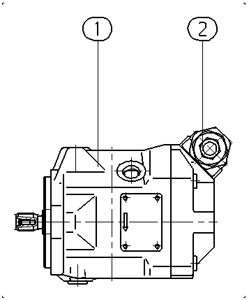 AA10VSO10DR/52R-PUC64N00-SO858 — Zeichnung
