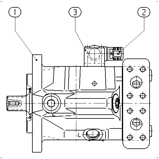 A A10V M 85 EZ1 /52W2-VWC60N007 — Zeichnung
