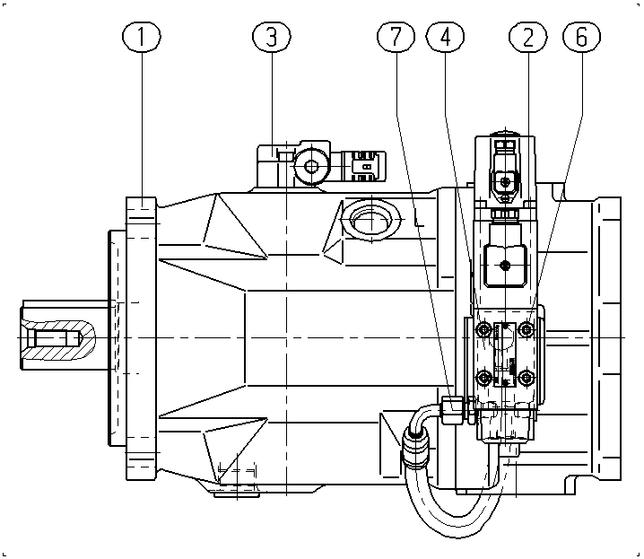 AXIAL-PISTON PUMP — Zeichnung