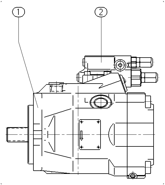 A A10V O 60 DFR /52R-PWC61N00 -SO751 — Zeichnung