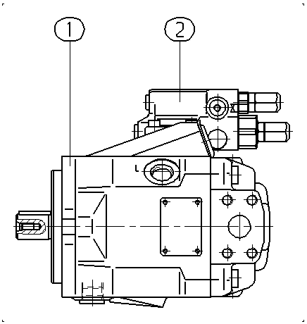 A A10V O 28 DR /52L-PKC62N00 — Zeichnung