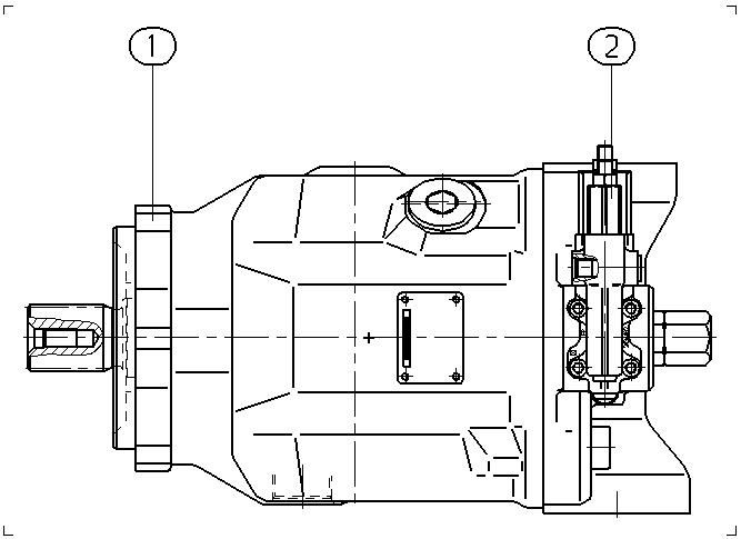 AP A10V O100 DFR1/31R-VSD12N00 -S2916 — Zeichnung